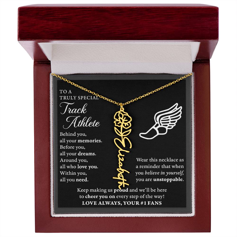 Track - Behind Unstoppable Plural - Flower Name Necklace