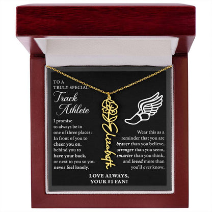 Track - 3 places Braver - Flower Name Necklace