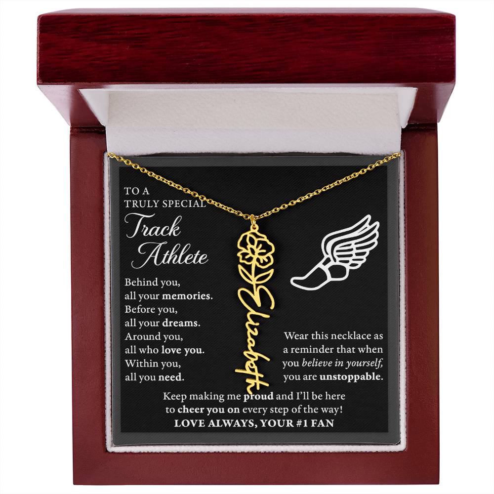Track - Behind Unstoppable - Flower Name Necklace