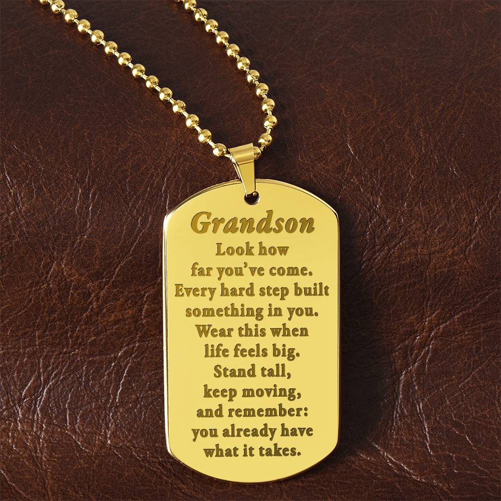 Grandson-How-far-What-it-takes-EngDogNeck ETSY