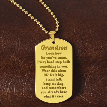 Grandson-How-far-What-it-takes-EngDogNeck ETSY