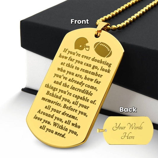 Doubting Behind - Necklace - Football