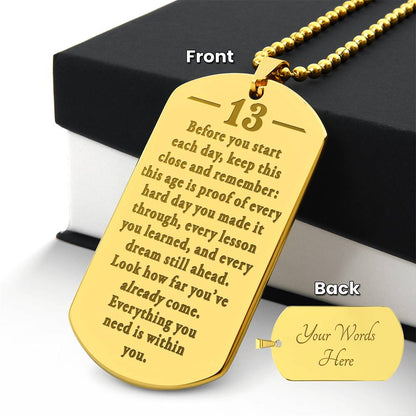 Birthday-13th-Start-day-Proof-Within-you-EngDogNeck ETSY