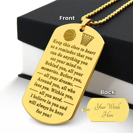 Behind you - Necklace - Basketball