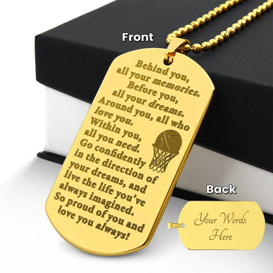 Go confidently - Necklace - Basketball