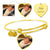 Photo upload bangle Jewelry ShineOn Fulfillment Heart Pendant Silver Bangle No 